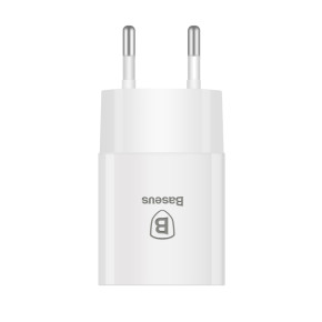 Зарядно 220 v оригнално BASEUS 2.1A за Samsung/HTC/LG/Nokia/Apple и други бяло